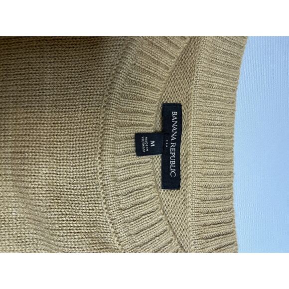 Banana Republic Women's Sweater Beige/Brown Long Sleeve Size M - Picture 7 of 8